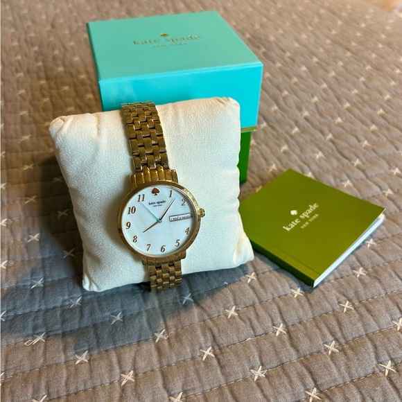kate spade Accessories - Kate Spade Gold Bracelet Watch with Mother of Pearl Dial